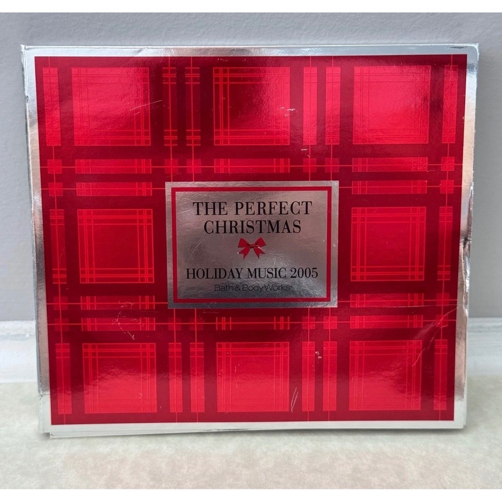 Bath & Body Works The Perfect Christmas Holiday Music 2005 3 CD Set Red Plaid